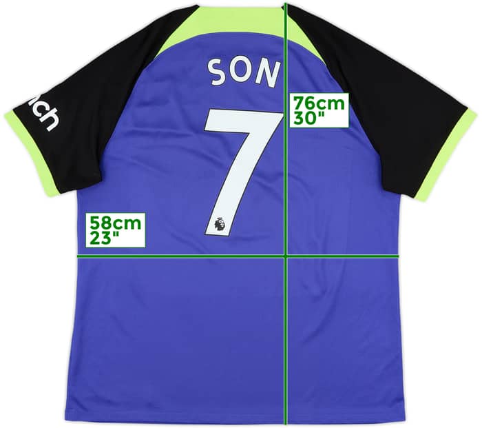 2022-23 Tottenham Away Shirt Son #7 - 9/10 - (XL)