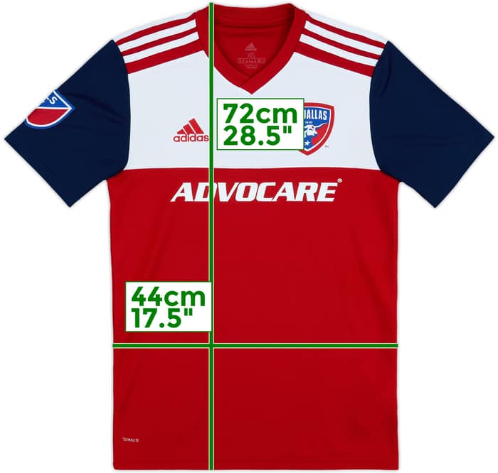 2018-19 FC Dallas Home Shirt - 8/10 - (XS)