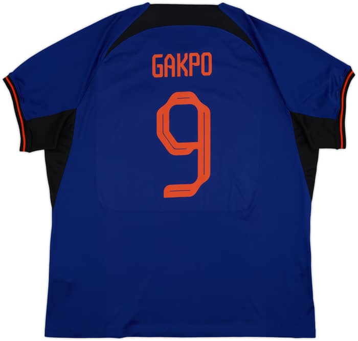 2022-24 Netherlands Away Shirt Gakpo #9 - 9/10 - (XXL)