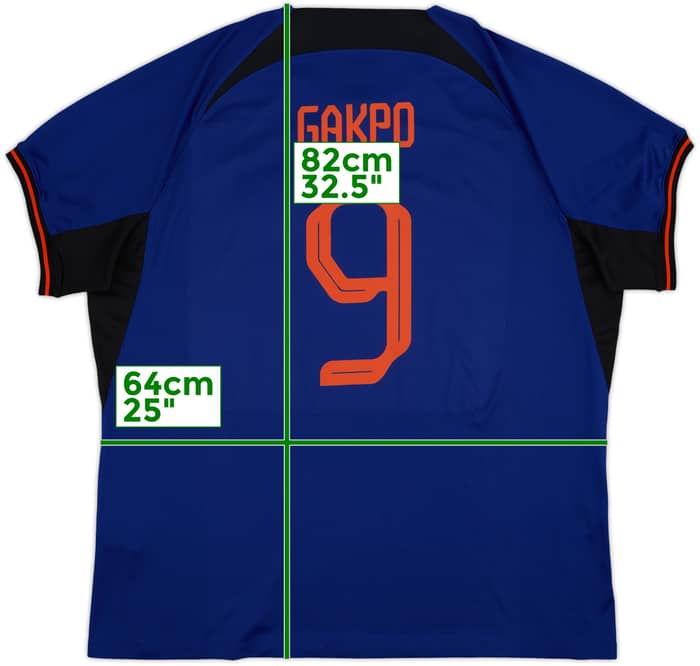 2022-24 Netherlands Away Shirt Gakpo #9 - 9/10 - (XXL)