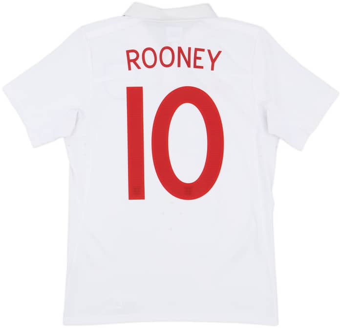 2009-10 England 'South Africa' Home Shirt Rooney #10 - 9/10 - (S)