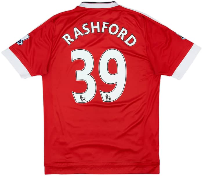 2015-16 Manchester United Home Shirt Rashford #39 - 5/10 - (M)