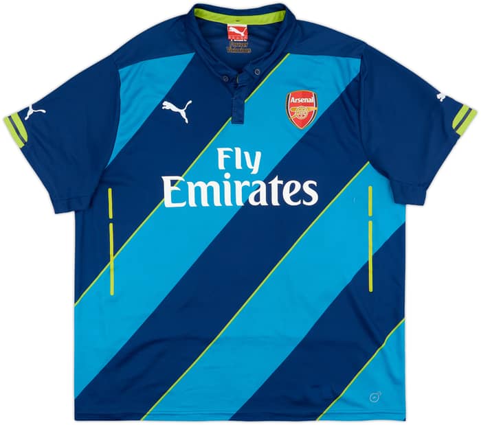 2014-15 Arsenal Third Shirt Arteta #8 - 9/10 - (XXL)