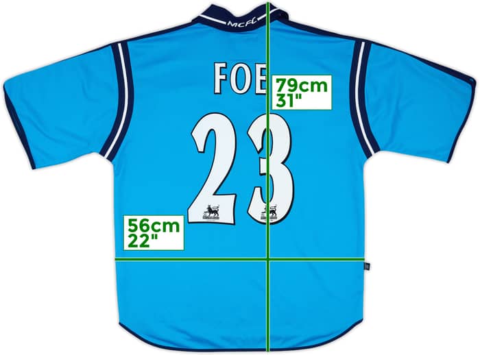 2002-03 Manchester City Home Shirt Foe #23 - 9/10 - (M)