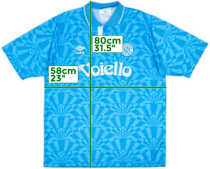 1991-93 Napoli Home Shirt - 9/10 - (XL)