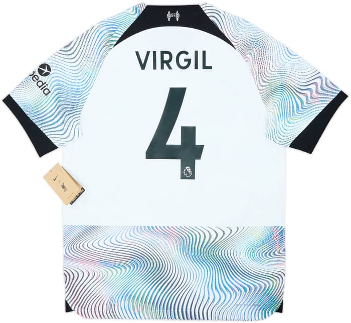 2022-23 Liverpool Authentic Away Shirt Virgil #4 (L)