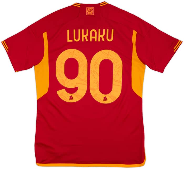 2023-24 Roma Home Shirt Lukaku #90 (M)
