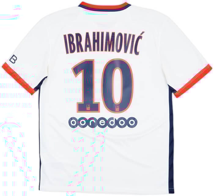 2015-16 Paris Saint-Germain Away Shirt Ibrahimovic #10 - 6/10 - (M)
