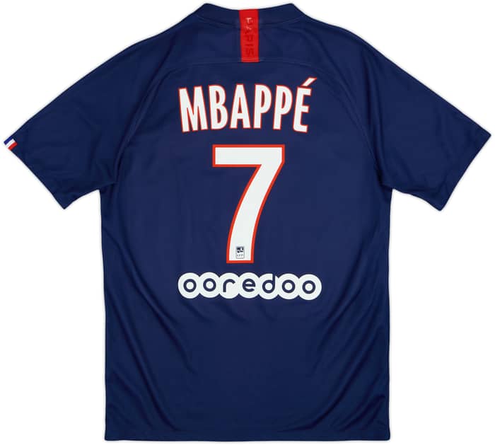 2019-20 Paris Saint-Germain Home Shirt Mbappe #7 - 7/10 - (M)
