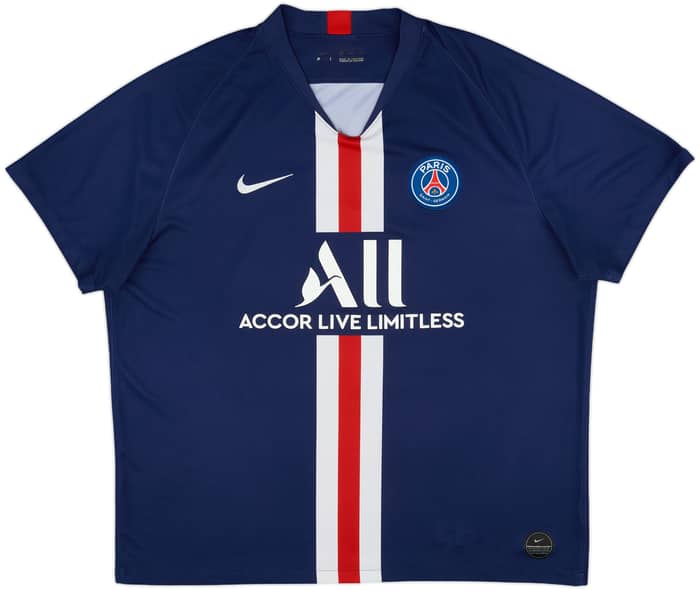 2019-20 Paris Saint-Germain Home Shirt Mbappe #7 - 9/10 - (XXL)