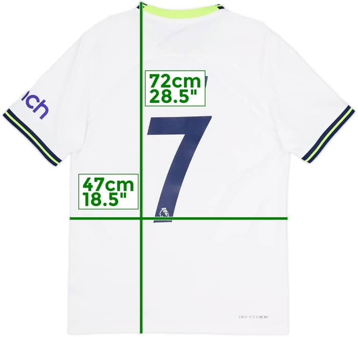 2022-23 Tottenham Authentic Home Shirt Son #7 - 8/10 - (S)