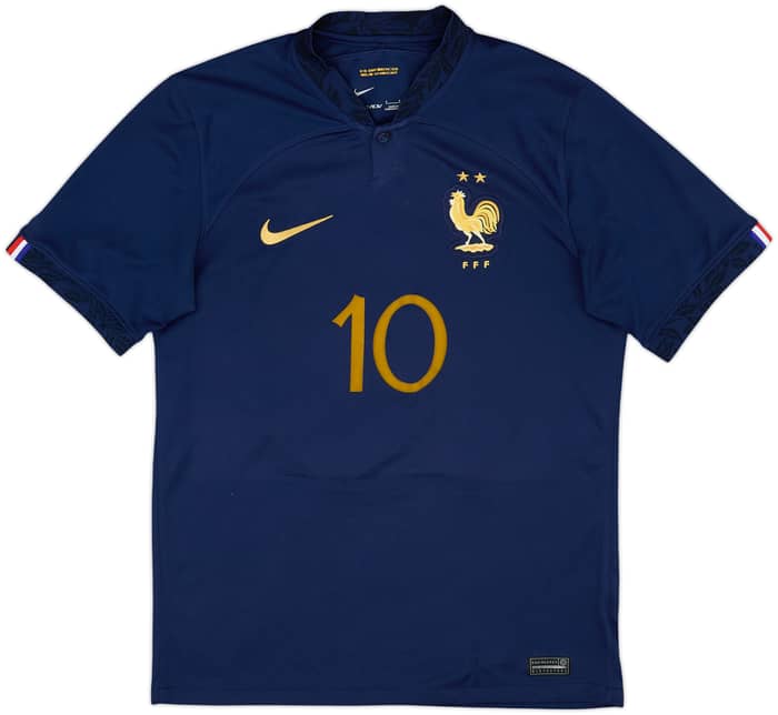 2022-23 France Home Shirt Mbappe #10 - 6/10 - (S)
