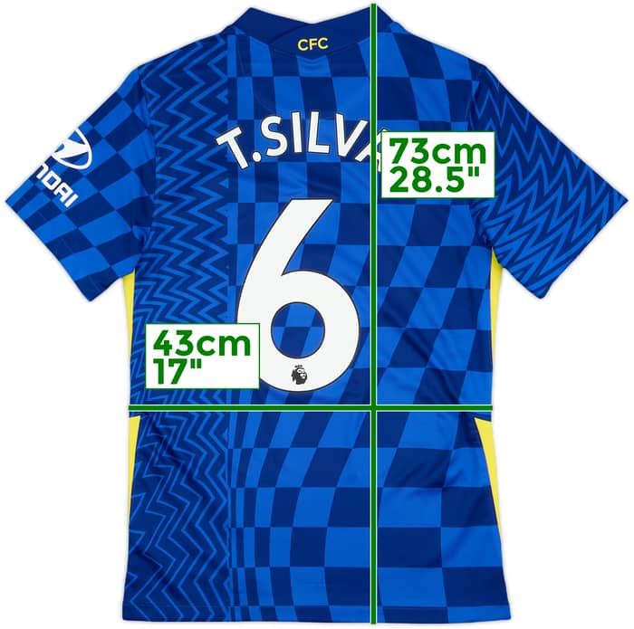 2021-22 Chelsea Home Shirt T.Silva #6 - 6/10 - (S)