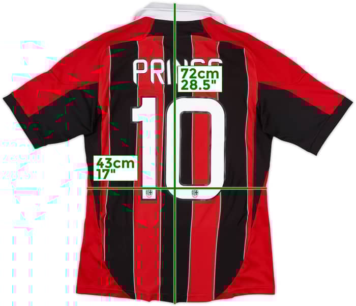 2012-13 AC Milan Home Shirt Prince #10 - 6/10 - (S)