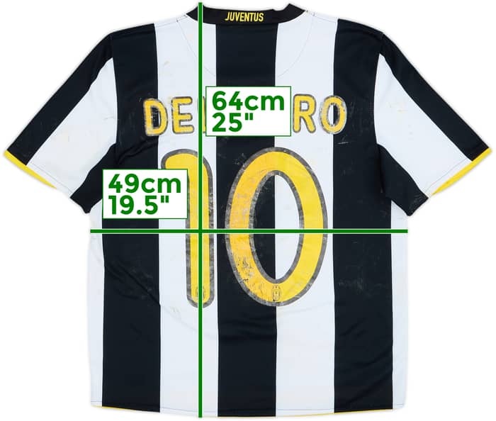 2008-09 Juventus Home Shirt Del Piero #10 - 3/10 - (S)