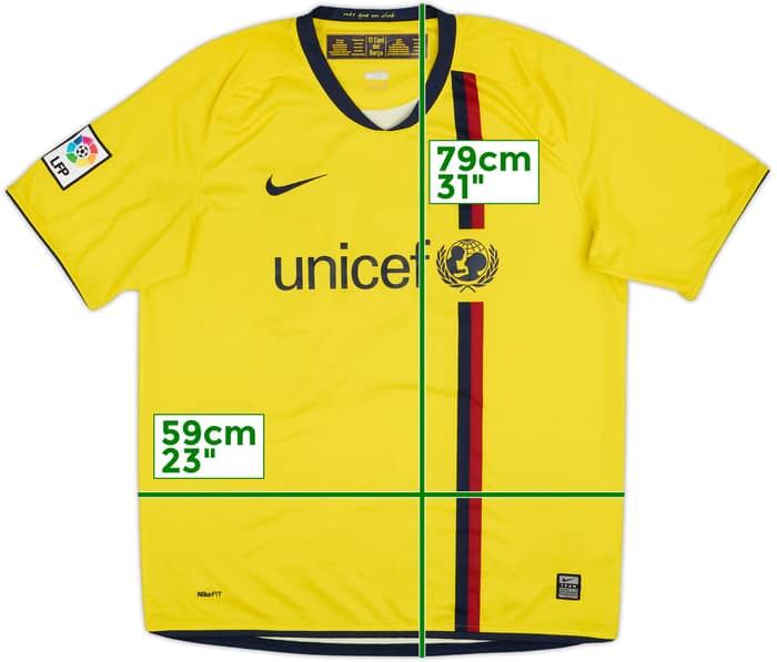 2008-10 Barcelona Away Shirt #18 - 6/10 - (L)