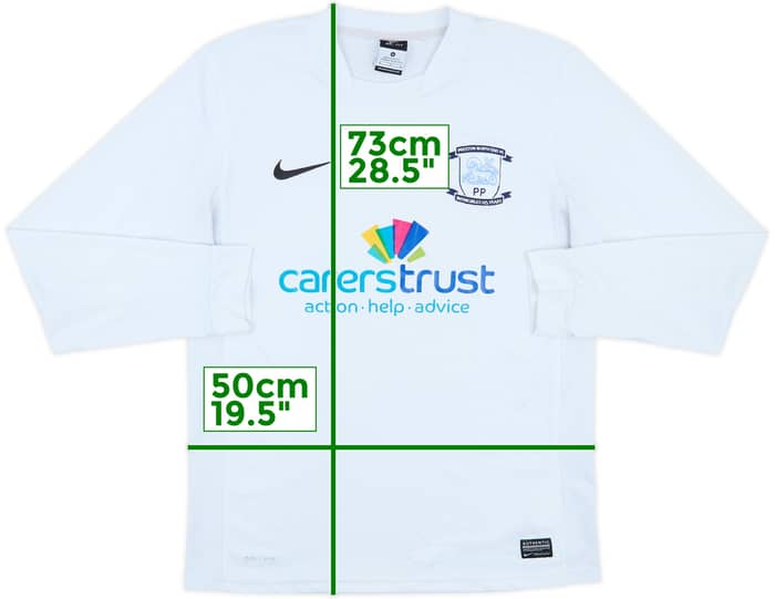 2013-14 Preston North End Home L/S Shirt - 6/10 - (M)