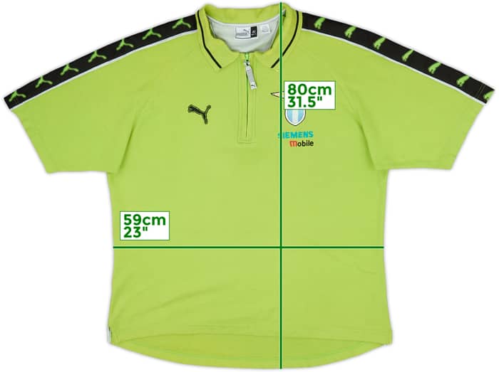 2002-03 Lazio Puma Staff Issue 1/4 Zip Polo Shirt - 7/10 - (XL)