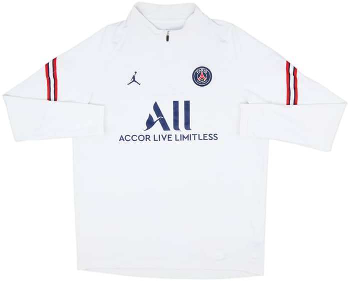 2021-22 Paris Saint-Germain Nike Jordan 1/4 Zip Sweat Top - 7/10 - (XL)