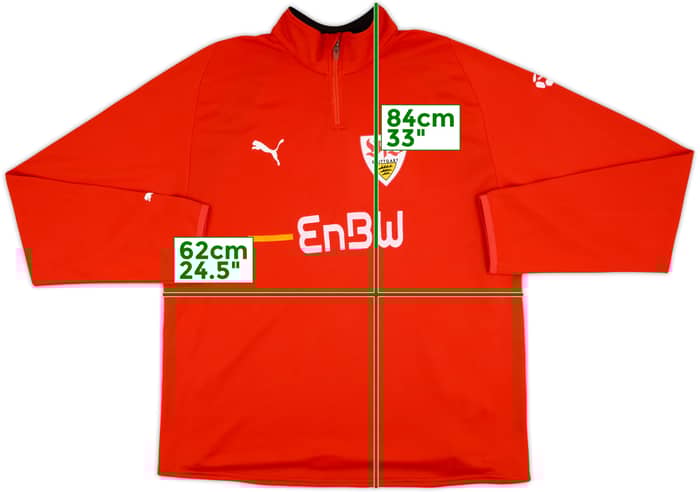 2006-07 Stuttgart Puma 1/4 Zip Drill Top - 7/10 - (XXL)