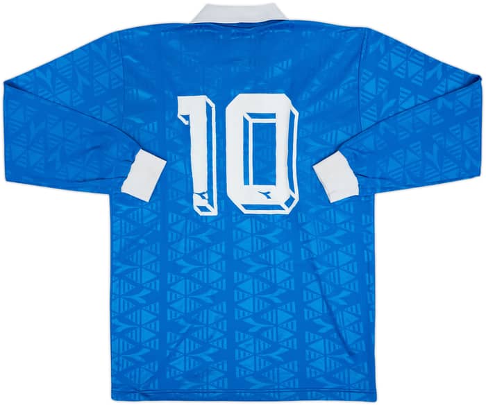 1990s Italy Diadora Youth Training L/S Shirt #10 - 5/10 - (L)