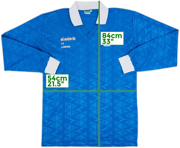 1990s Italy Diadora Youth Training L/S Shirt #10 - 5/10 - (L)