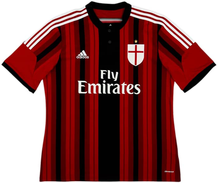 2014-15 AC Milan Home Shirt Balotelli #45 - 9/10 - (XL)