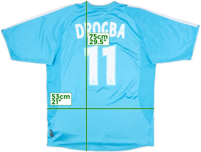 2003-04 Olympique Marseille Away Shirt Drogba #11 - 8/10 - (M)