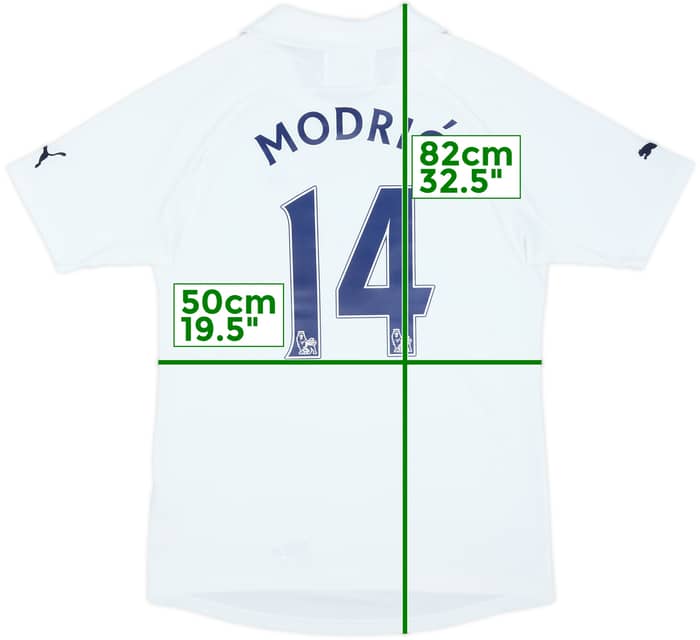 2011-12 Tottenham Home Shirt Modric #14 - 9/10 - (M)