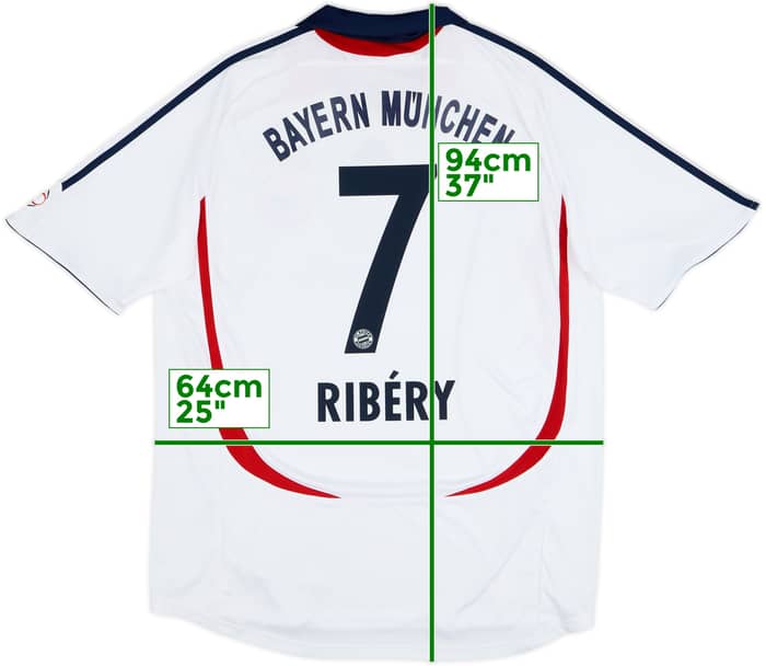 2006-07 Bayern Munich Away Shirt Ribery #7 - 7/10 - (XL)