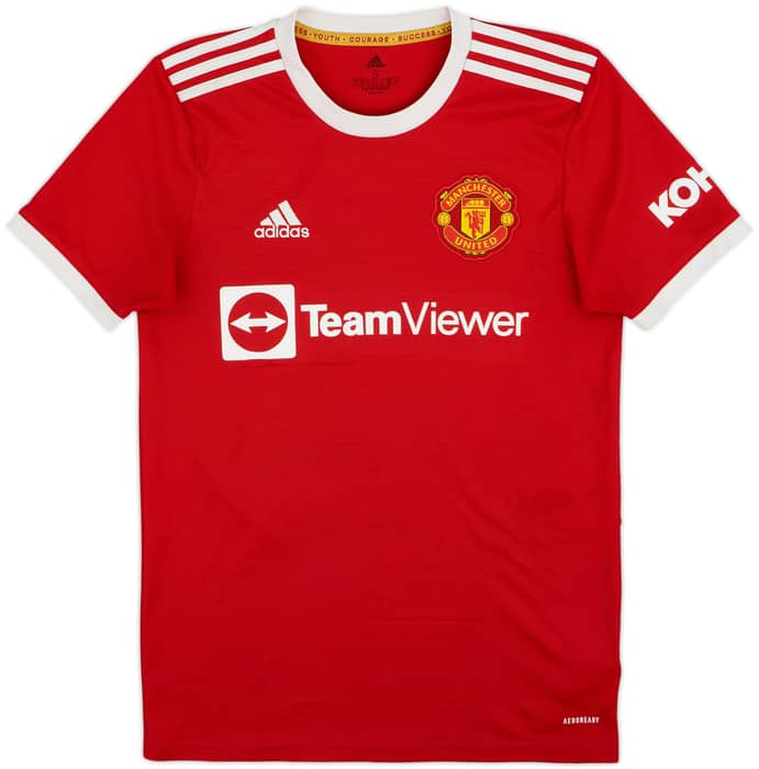 2021-22 Manchester United Home Shirt B.Fernandes #18 - 6/10 - (S)