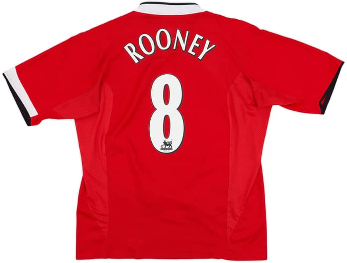 2004-06 Manchester United Home Shirt Rooney #8 - 8/10 - (L)