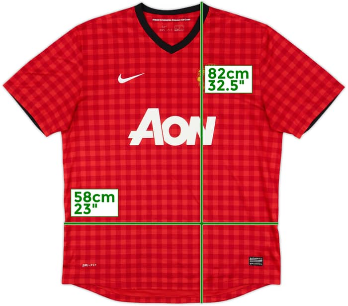2012-13 Manchester United Home Shirt - 5/10 - (XL)