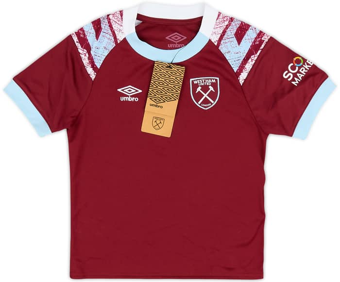 2022-23 West Ham Home Shirt (4-5 Years)
