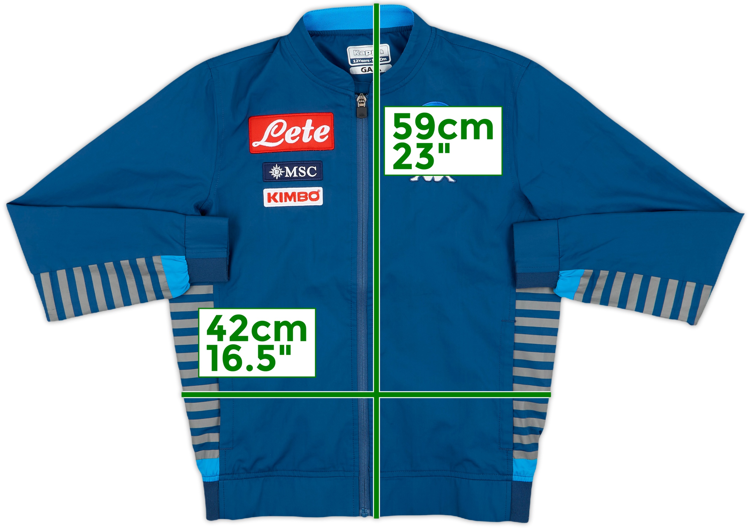 2019-20 Napoli Kappa Track Jacket - 7/10 - (M.Boys)