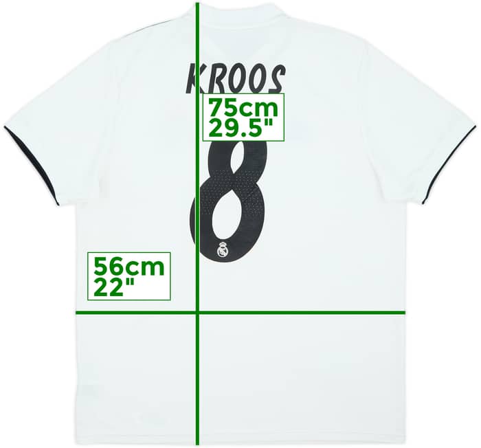 2018-19 Real Madrid Home Shirt Kroos #8 - 7/10 - (L)
