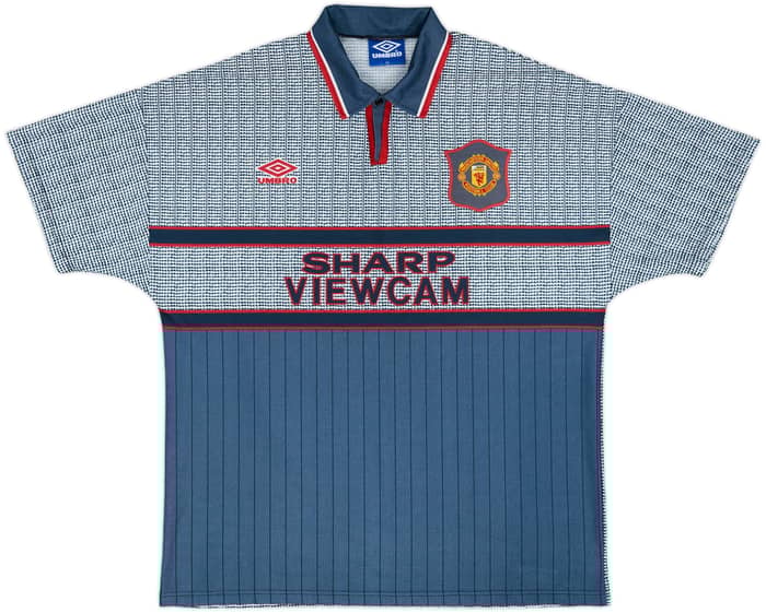 1995-96 Manchester United Away Shirt Cantona #7 - 9/10 - (XL)