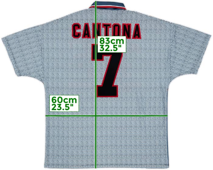 1995-96 Manchester United Away Shirt Cantona #7 - 9/10 - (XL)
