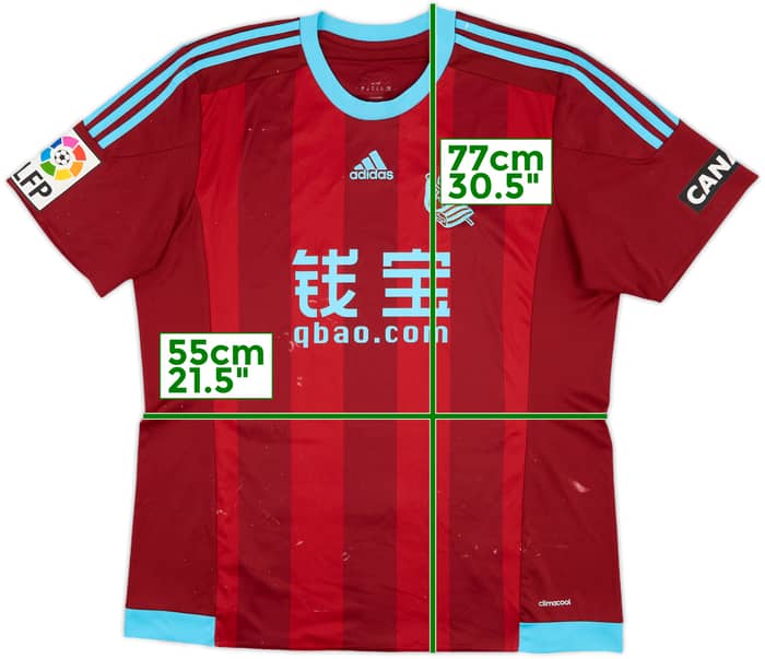 2015-16 Real Sociedad Away Shirt - 6/10 - (XL)
