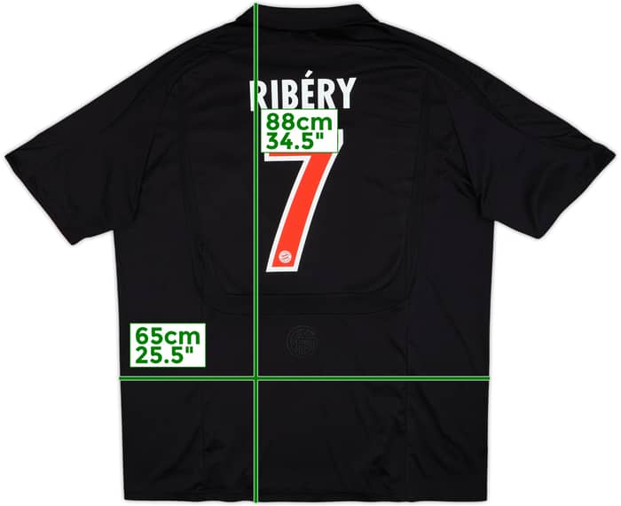 2007-09 Bayern Munich European Shirt Ribery #7 - 8/10 - (3XL)