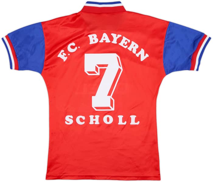1993-95 Bayern Munich Home Shirt Scholl #7 - 9/10 - (S)