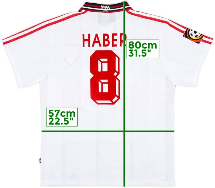1996-97 Stuttgart Home Shirt Haber #8 - 9/10 - (XL)