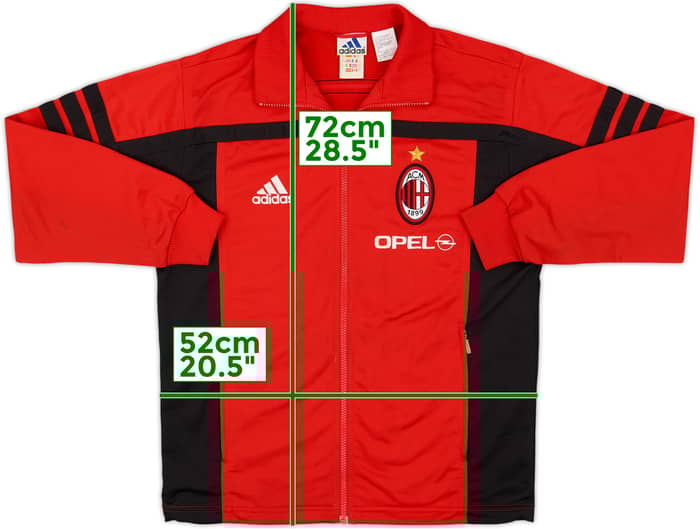 2000-01 AC Milan adidas Track Jacket - 7/10 - (XL.Boys)