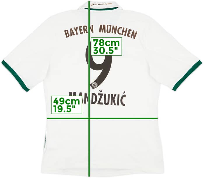 2013-14 Bayern Munich Away Shirt Mandzukic #9 - 8/10 - (L)