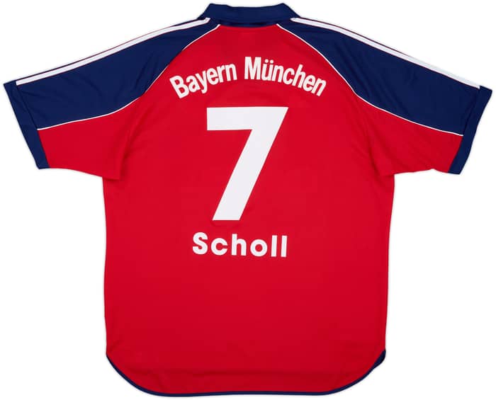 1999-01 Bayern Munich Home Shirt Scholl #7 - 9/10 - (XL)
