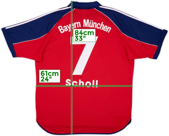 1999-01 Bayern Munich Home Shirt Scholl #7 - 9/10 - (XL)
