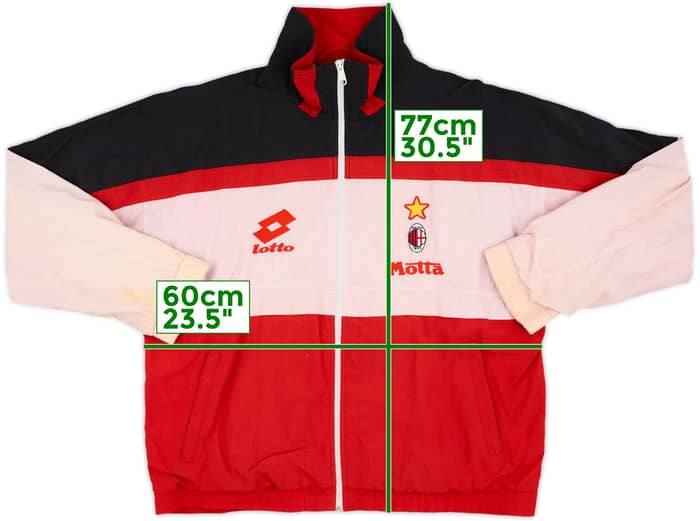1994-95 AC Milan Lotto Track Jacket - 5/10 - (XL)
