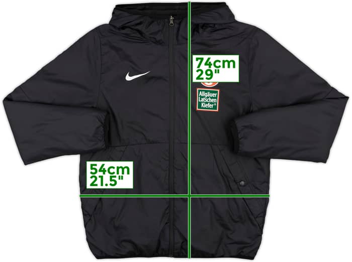 2021-22 Kaiserslautern Nike Hooded Bench Coat - 9/10 - (M)