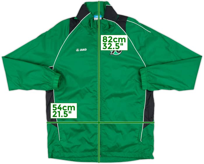 2014-15 Hannover 96 Jako Hooded Rain Jacket - 8/10 - (S)