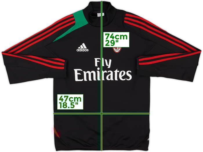 2012-13 AC Milan adidas Drill Top - 8/10 - (S)